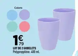 Centrakor Lot de 2 gobelets offre