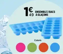 Centrakor Ensemble 2 bacs 49 à glaçons offre