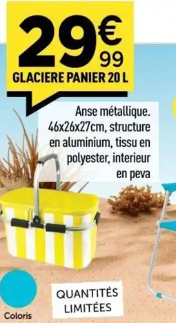 Centrakor Glaciere panier offre