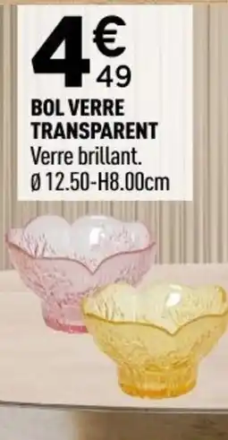 Centrakor Bol verre transparent offre