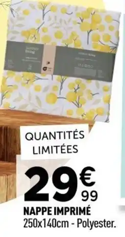 Centrakor Nappe imprimé offre