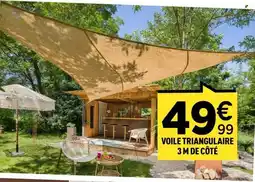 Centrakor Voile triangulaire 3 m de côté offre