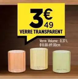 Centrakor Verre transparent offre