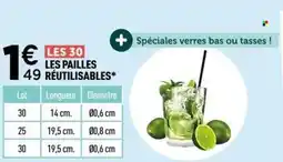 Centrakor Les pailles réutilisables offre