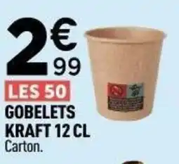 Centrakor Gobelets kraft offre