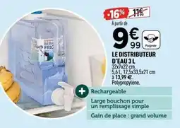Centrakor Le distributeur d'eau offre