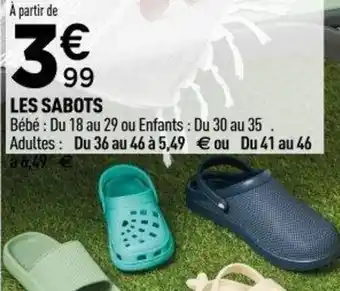 Centrakor Les sabots offre