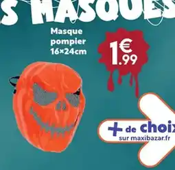 Maxi Bazar Masque pompier 16x24cm offre