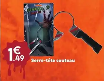 Maxi Bazar Serre-tête couteau offre