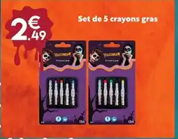 Maxi Bazar Set de 5 crayons gras offre