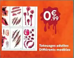 Maxi Bazar Tatouages adultes offre