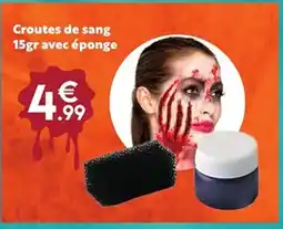 Maxi Bazar Croutes de sang 15gr avec éponge offre