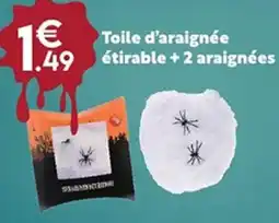 Maxi Bazar Toile d'araignee etirable + 2 araignees offre