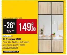 Bricorama OPTIMUM Kit 2 vantaux SALTO offre