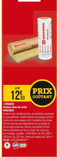 Bricorama Rockwool Roulrock Rouleau laine de roche offre
