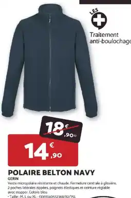 Bricomarché GERIN Polaire belton navy offre