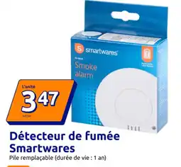 Action Détecteur de fumée Smartwares offre