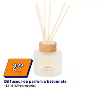 Action Diffuseur de parfum à bâtonnets offre