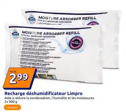 Action Recharge déshumidificateur Limpro offre