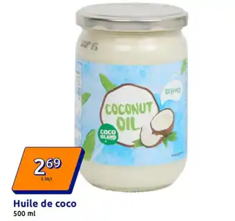 Action Huile de coco offre