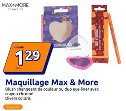 Action Maquillage Max & More offre