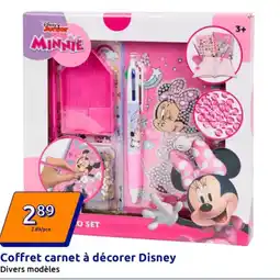 Action Coffret carnet à décorer disney offre