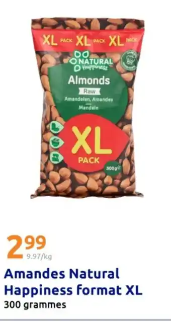 Action Amandes natural happiness format xl offre