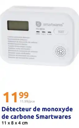 Action Détecteur de monoxyde de carbone smartwares offre