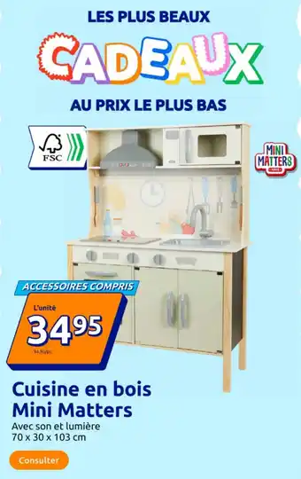 Action Cuisine en bois mini matters offre