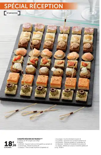 Super U Canapés régions de france offre