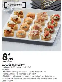 Super U Canapés traiteur offre