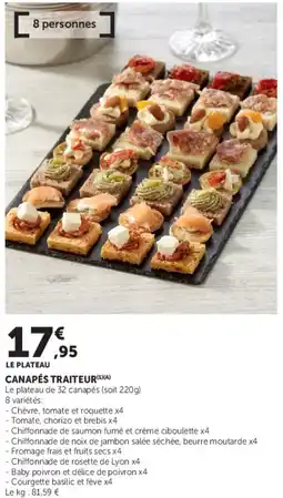 Super U Canapés traiteur offre