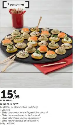 Super U Mini blinis offre