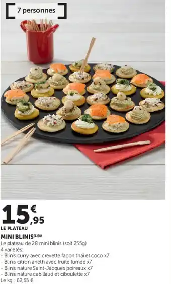 Super U Mini blinis offre