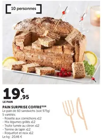 Super U Pain surprise coffre offre