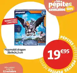 Gifi Playmobil - playmobil diragon 38x9x34,5 cm offre