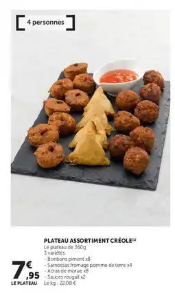 Super U Plateau assortiment créole offre