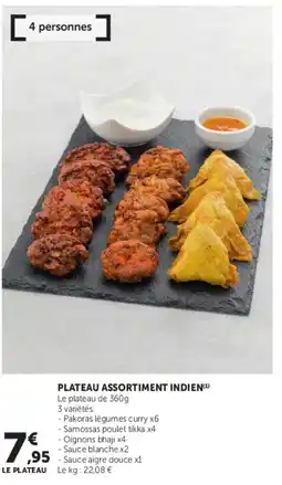 Super U Plateau assortiment indien offre