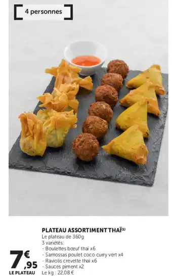 Super U Plateau assortiment thaï offre