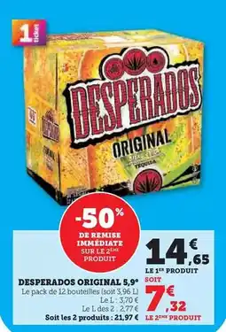 Hyper U Desperados - original 5,9° offre