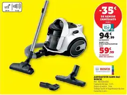 Hyper U Bosch - aspirateur sans sac offre