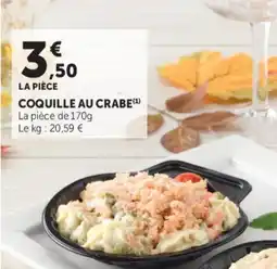 Super U Coquille au crabe offre