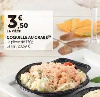 Super U Coquille au crabe offre