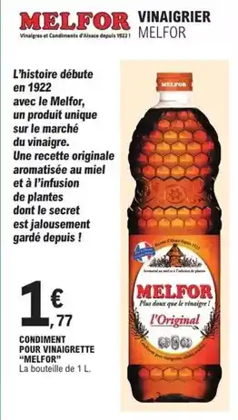 E.Leclerc Melfor - condiment pour vinaigrette offre