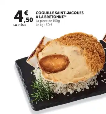 Super U Coquille saint-jacques à la bretonne offre