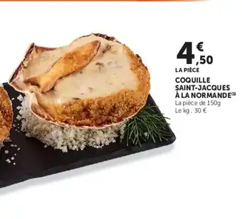 Super U Coquille saint-jacques à la normande offre