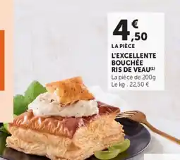 Super U L'excellente bouchée ris de veau offre