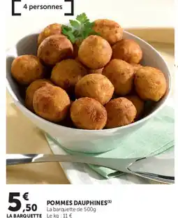 Super U Pommes dauphines offre