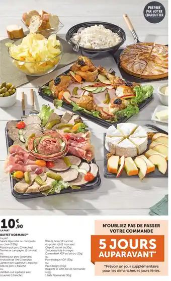 Super U Buffet normand offre