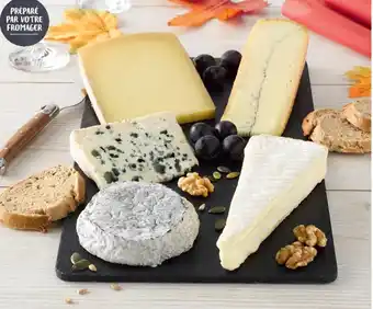 Super U Plateau de fromages a la carte 4/5 personnes choisissez 3 portions parmi offre